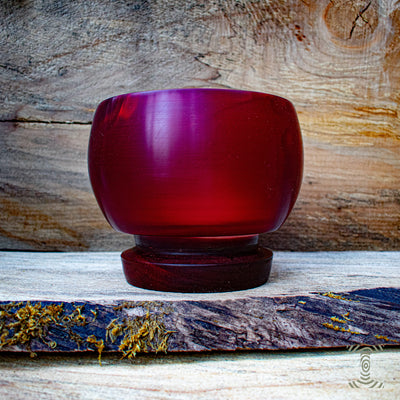 "Pin High" Hand Turned Bowling Ball Bowl on Padauk