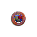 "Tangent Line" Hand Turned Pool Balls in Epoxy Vase on Purple Heart