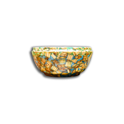 "Flotsam" Hand Turned Fir Blocks in Epoxy Bowl