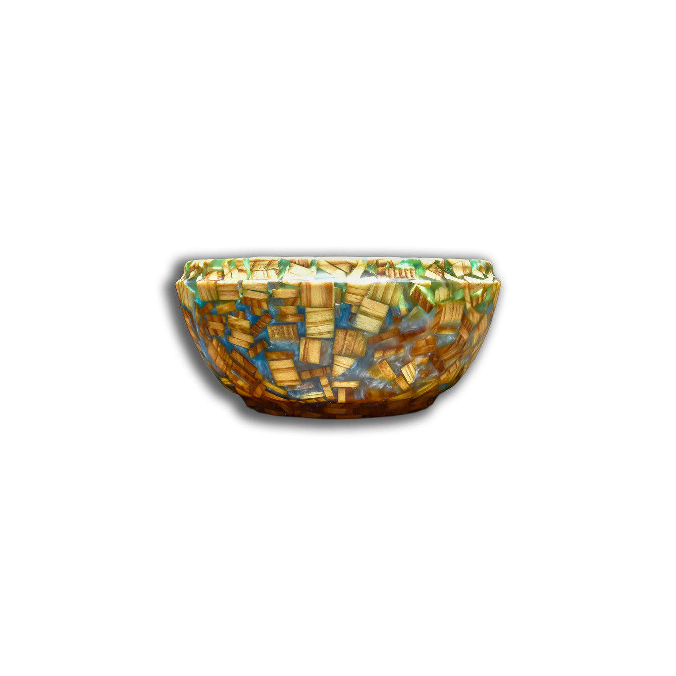"Flotsam" Hand Turned Fir Blocks in Epoxy Bowl