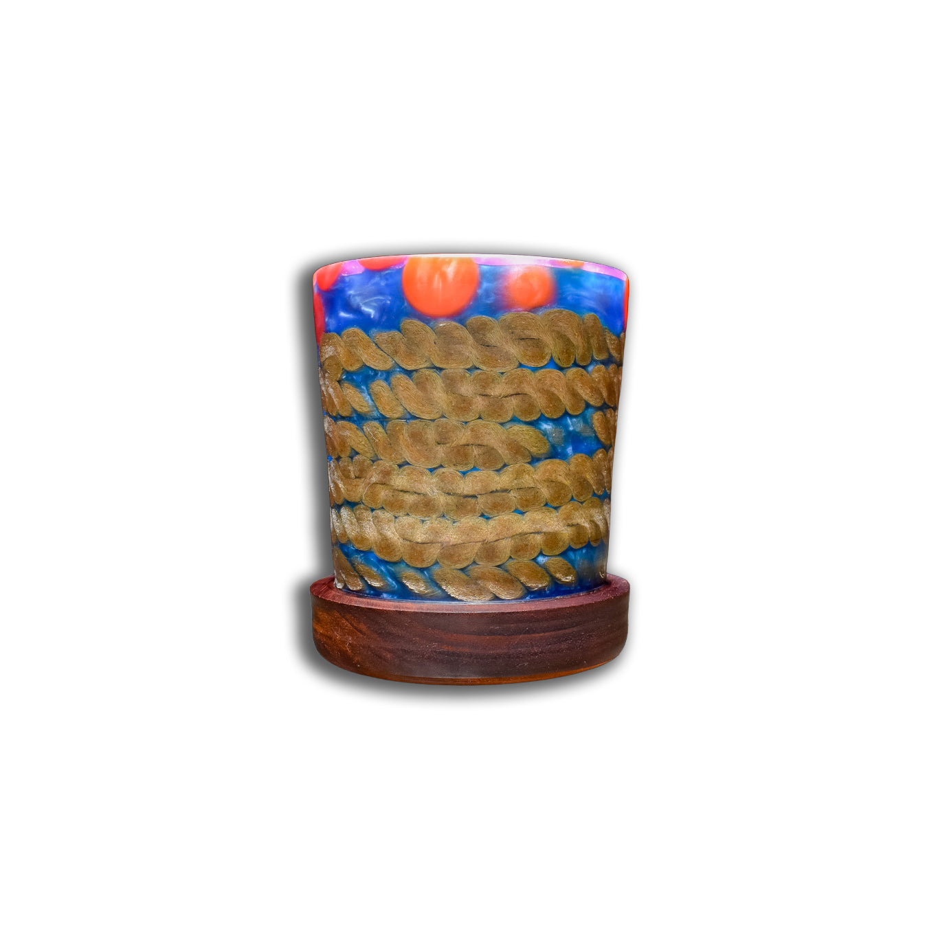 Boston Harbor Purple Heart, Epoxy, and Nautical Rope Vessel