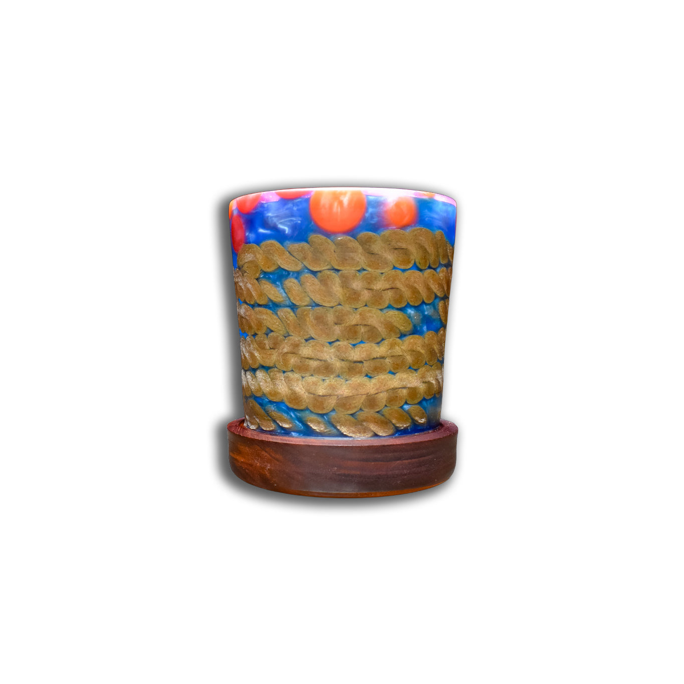 Boston Harbor Purple Heart, Epoxy, and Nautical Rope Vessel