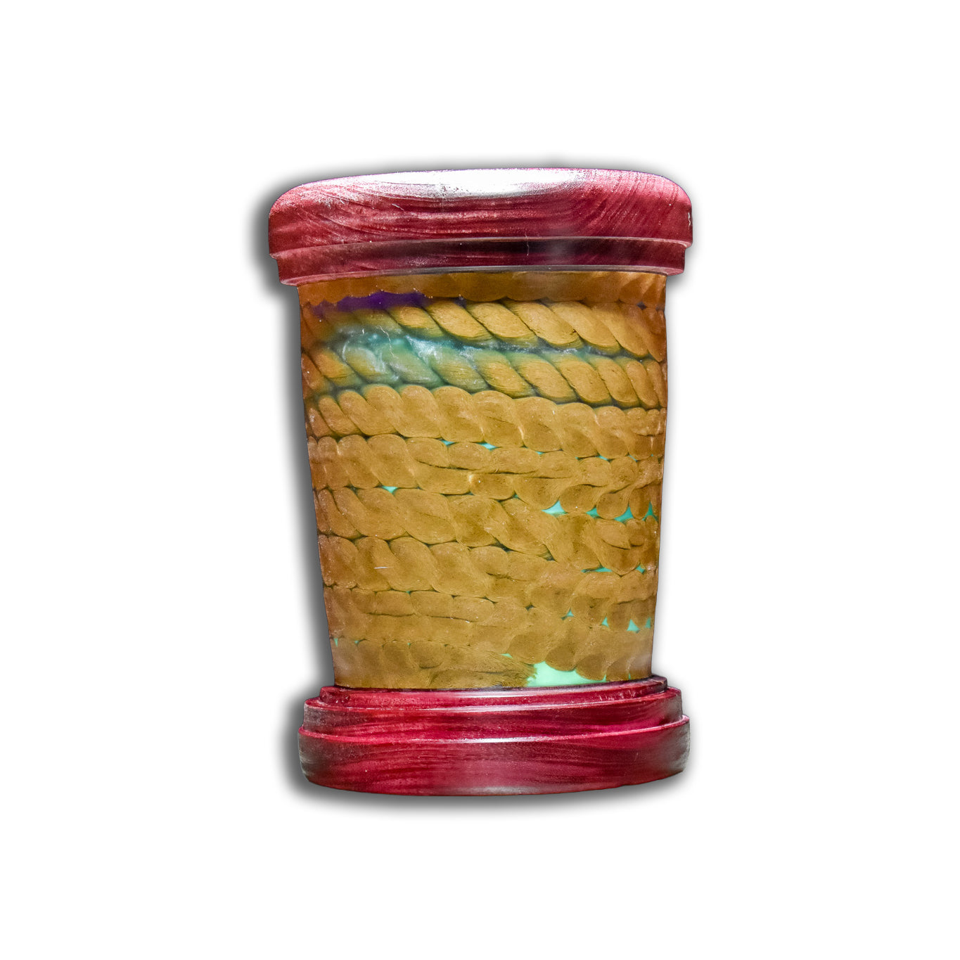 Lost at Sea Purple Heart Wood, Epoxy, and Rope Vessel