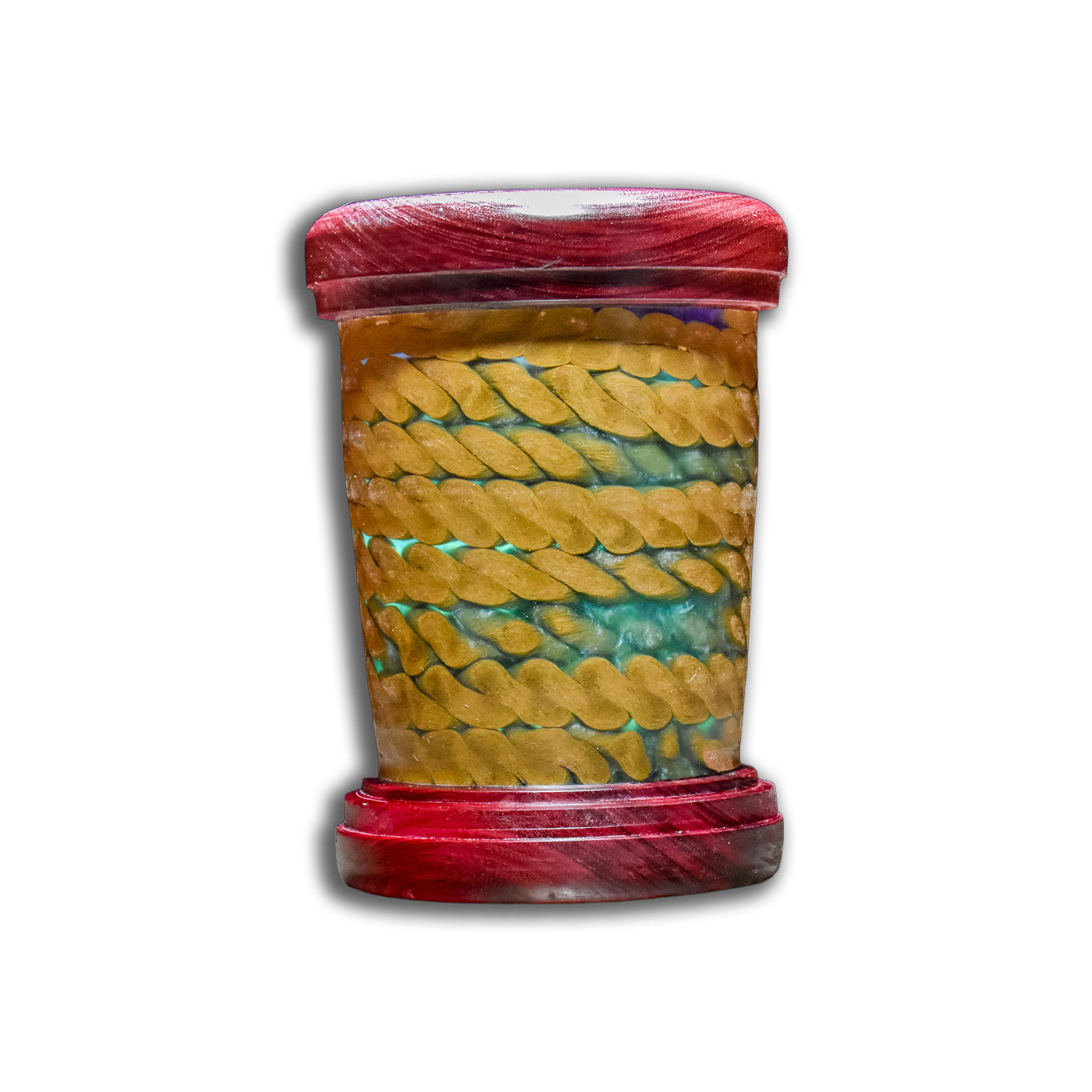 Lost at Sea Purple Heart Wood, Epoxy, and Rope Vessel
