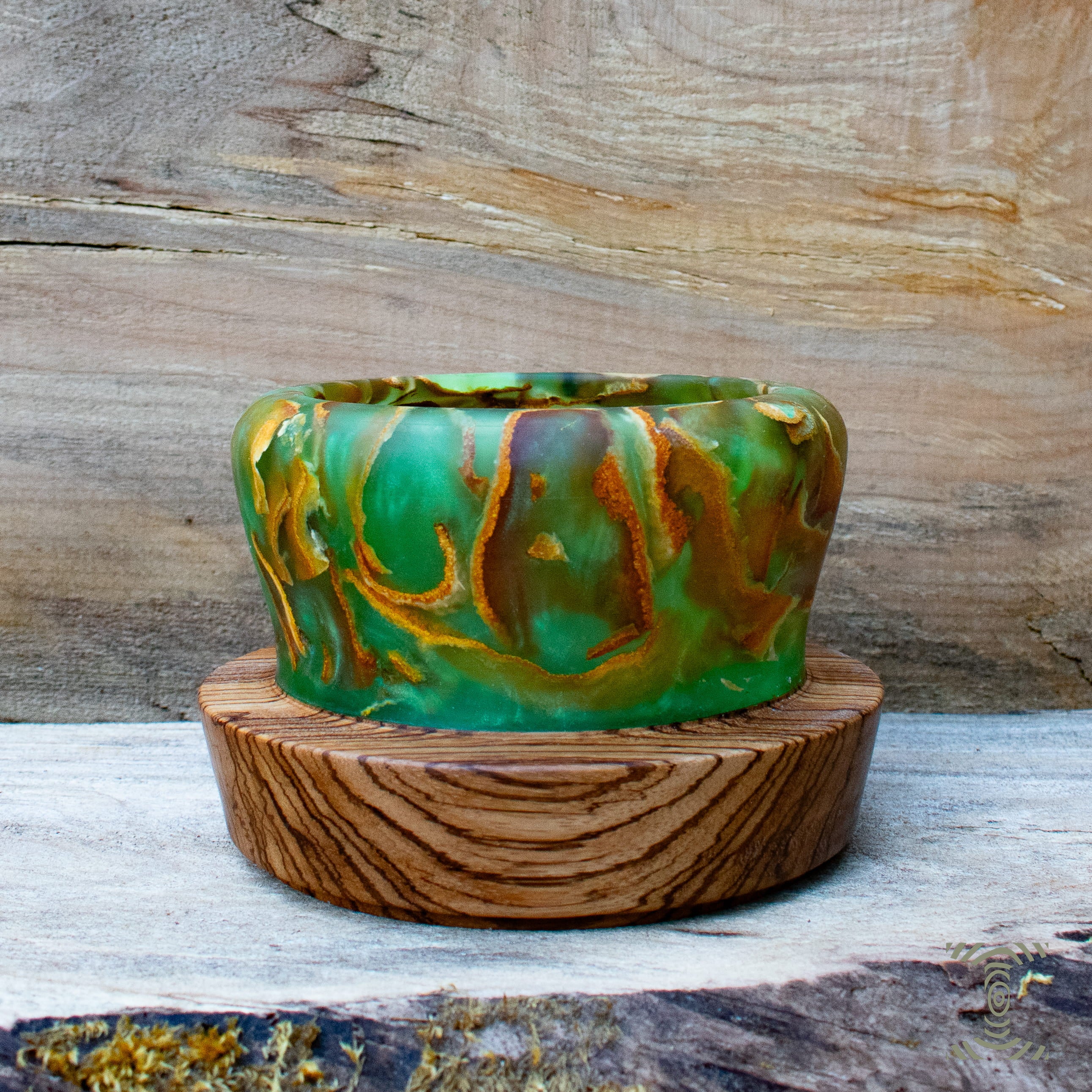 Citrus & Zebrawood Epoxy Decorative Bowl
