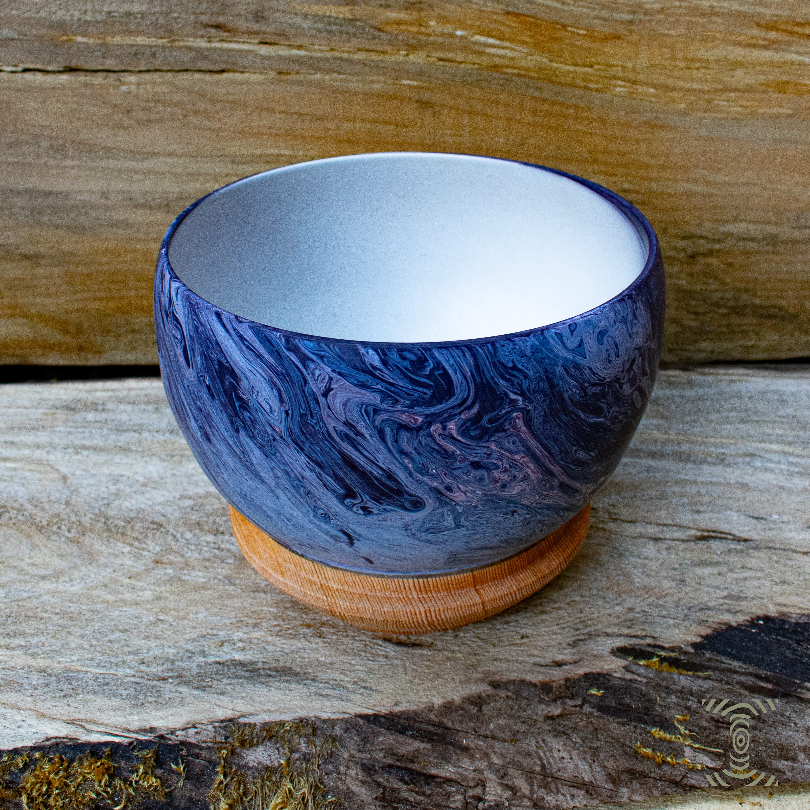 "Deep Turn" Hand Turned Bowling Ball Bowl on Canadian Fir