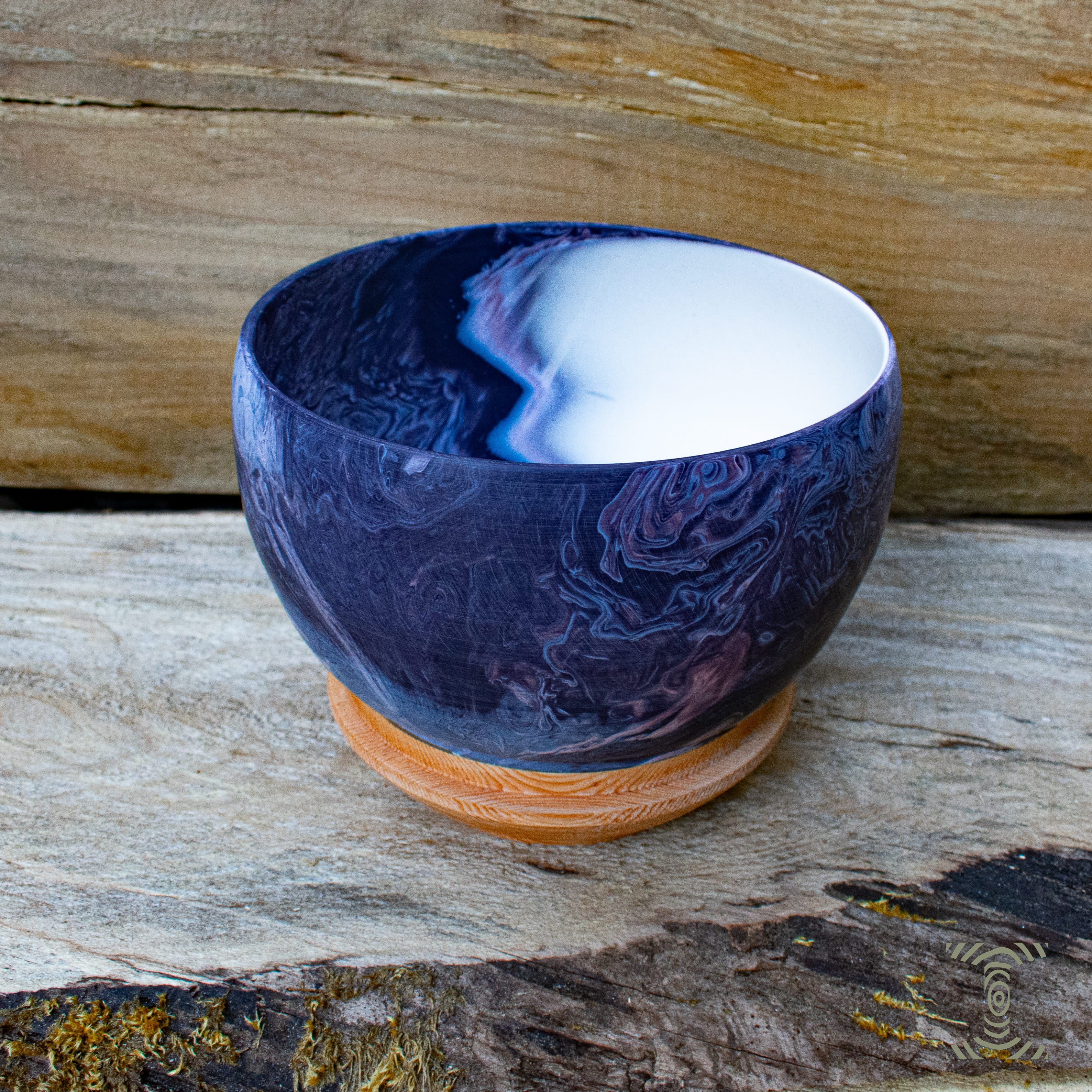 "Deep Turn" Hand Turned Bowling Ball Bowl on Canadian Fir