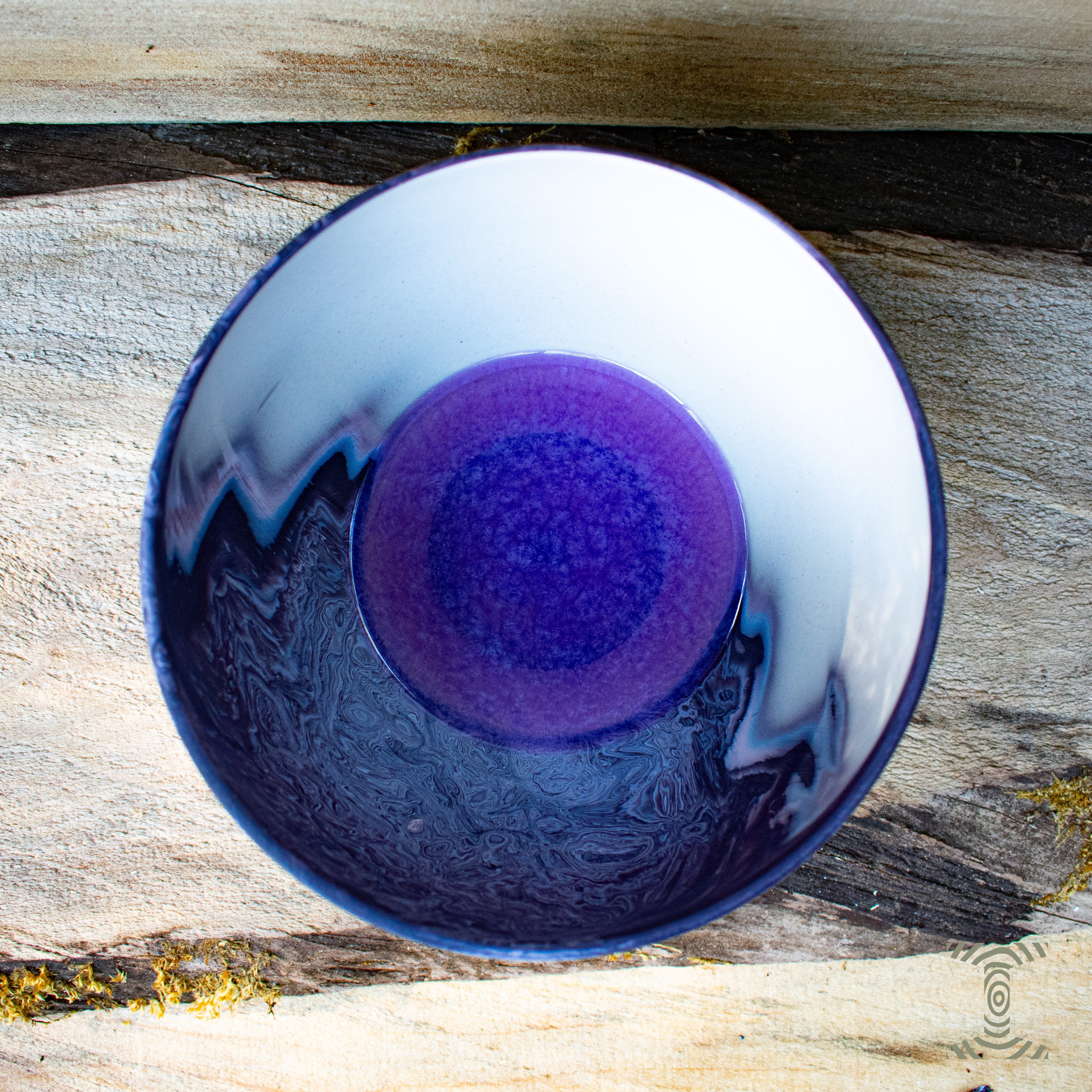 "Oil Pattern" Hand Turned Bowling Ball Bowl on Canadian Fir