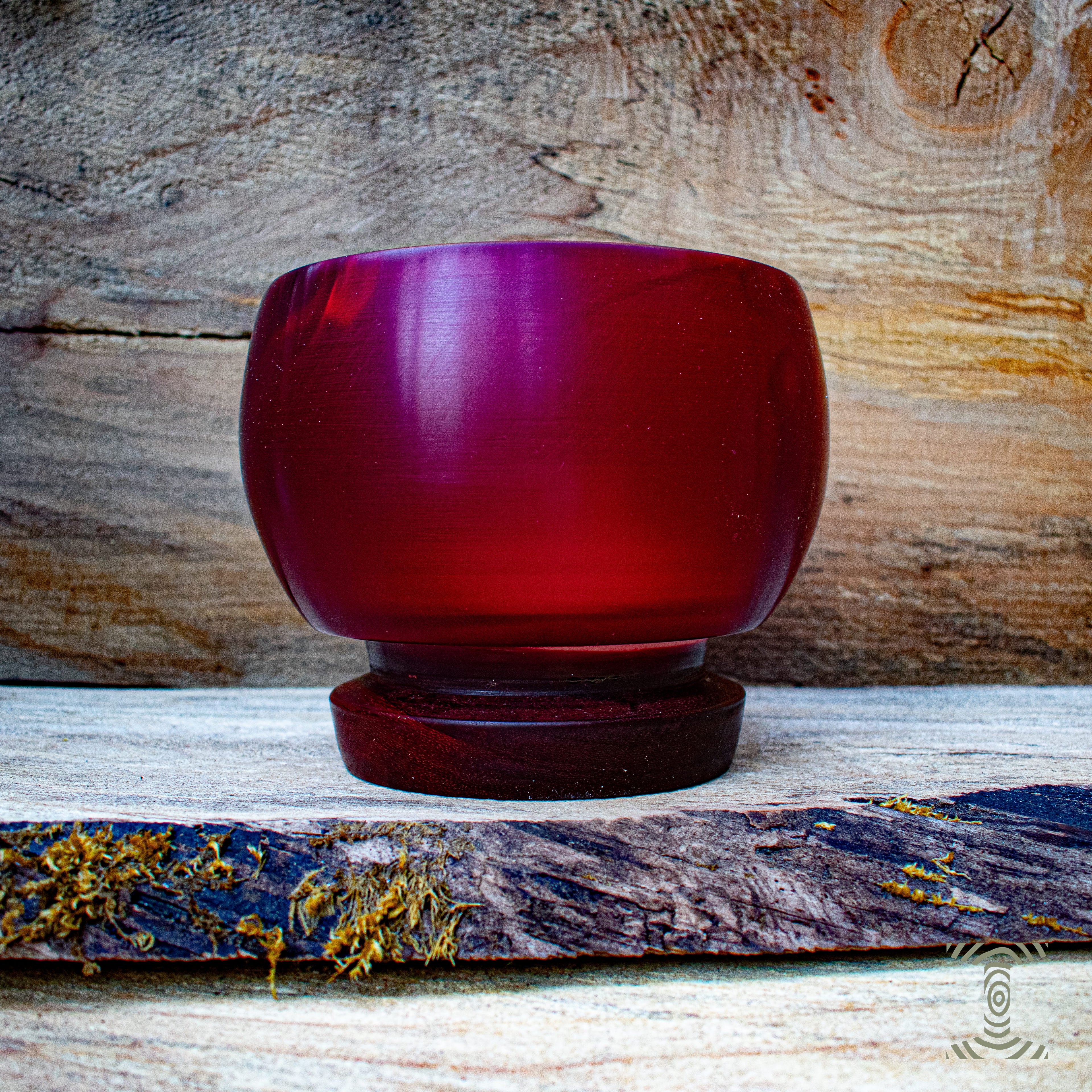 "Pin High" Hand Turned Bowling Ball Bowl on Padauk