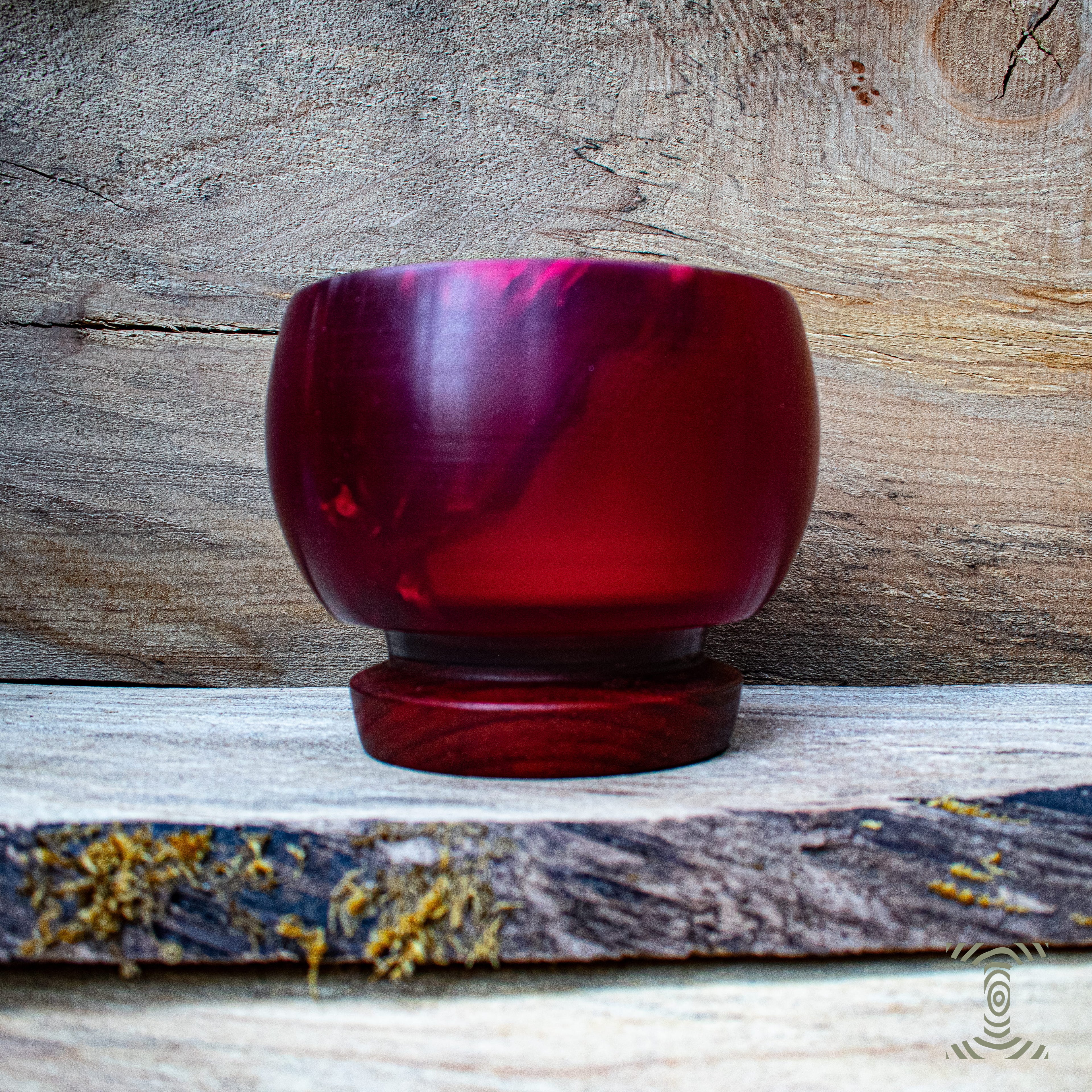 "Pin High" Hand Turned Bowling Ball Bowl on Padauk